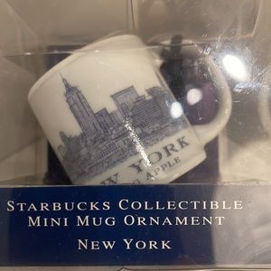 Starbucks Collectible Ornament New York Mini Mug NWT